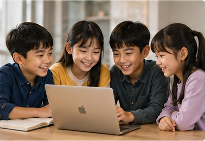 Children learning together